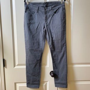 EUC Eileen Fisher organic cotton mid rise gray skinny jeans